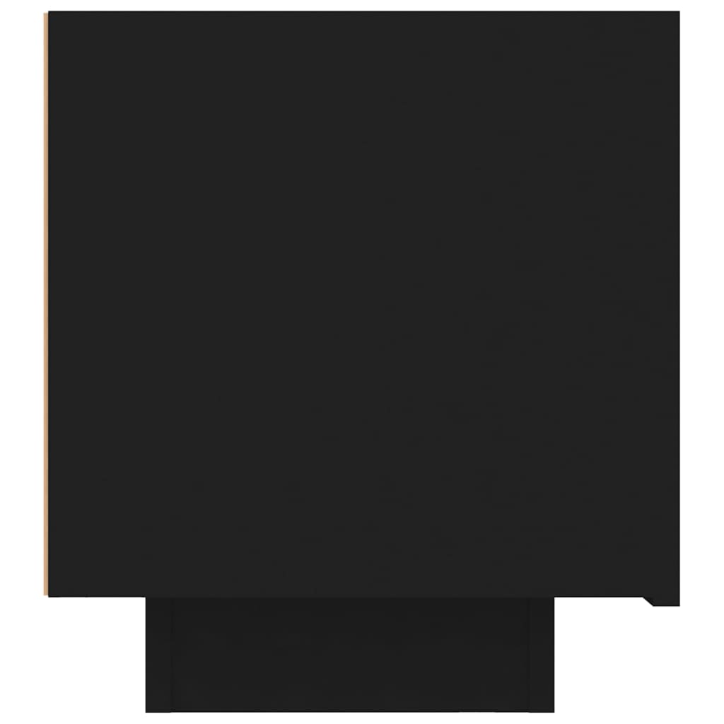 Noćni ormarić 100x35x40 cm izrađeno drvo - crni, 1 - number 7.