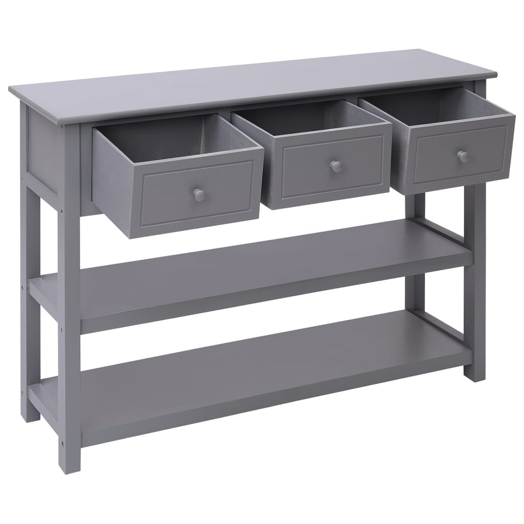 Skænk 108x30x76 cm massivt kejsertræ - grå, 1 - number 4.