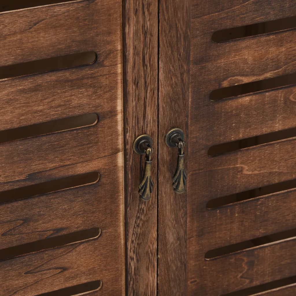 Polica za knjige 46x24x140 cm puno carsko drvo tamno smeđa - number 7.