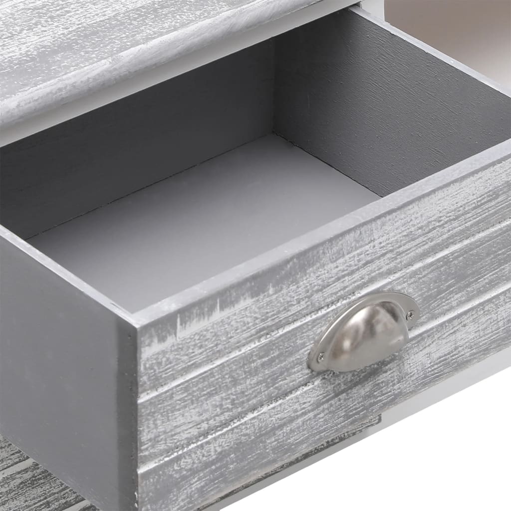 Szafka rtv 108x30x40 cm lite drewno mahoniowe - biały i szary, 1 - number 6.