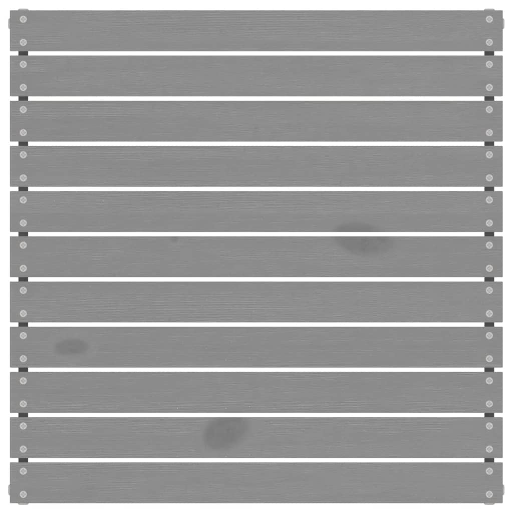 Dnevni boravak za vrt 3 dijelova masivni bor - sivi, kutni dijelovi + srednji dio + stol, 1 - number 12.