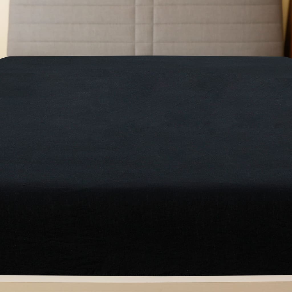 Jersey de couche extensible bumly - noir, 90 x 200 cm, 1 - number 3.