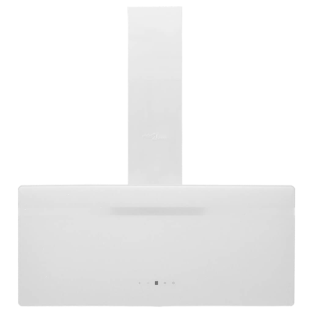 Væghængt emhætte 90 cm stål og hærdet glas - hvid, 90 x 33.5 x 108 cm - number 3.