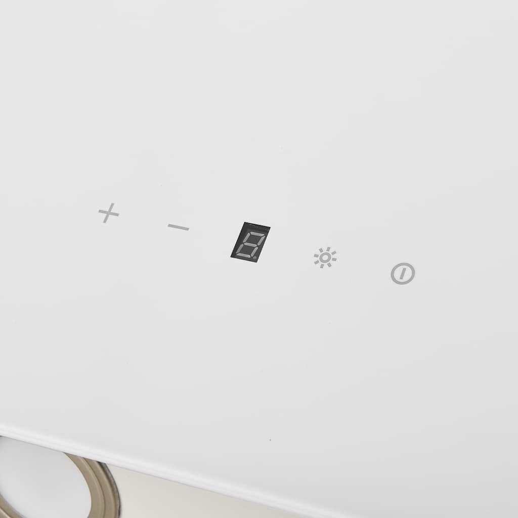 Væghængt emhætte 90 cm stål og hærdet glas - hvid, 90 x 33.5 x 108 cm - number 6.