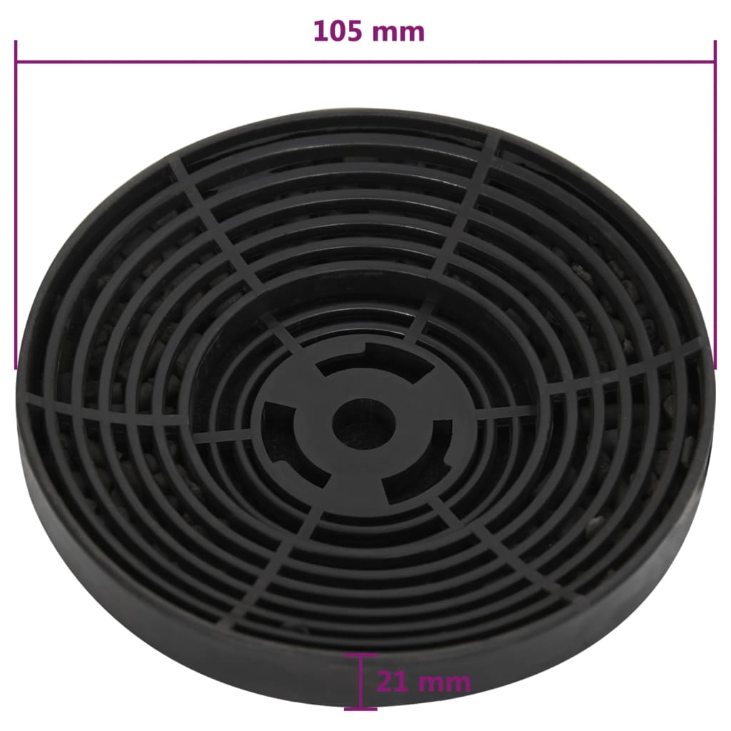 Carbon filters for hood 2 pcs. 105x21 mm - number 5.