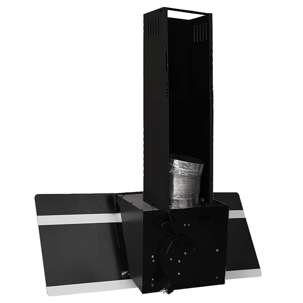 Væghængt emhætte 90 cm stål og hærdet glas - sort, 90 x 33 x 93.5 cm - number 6.