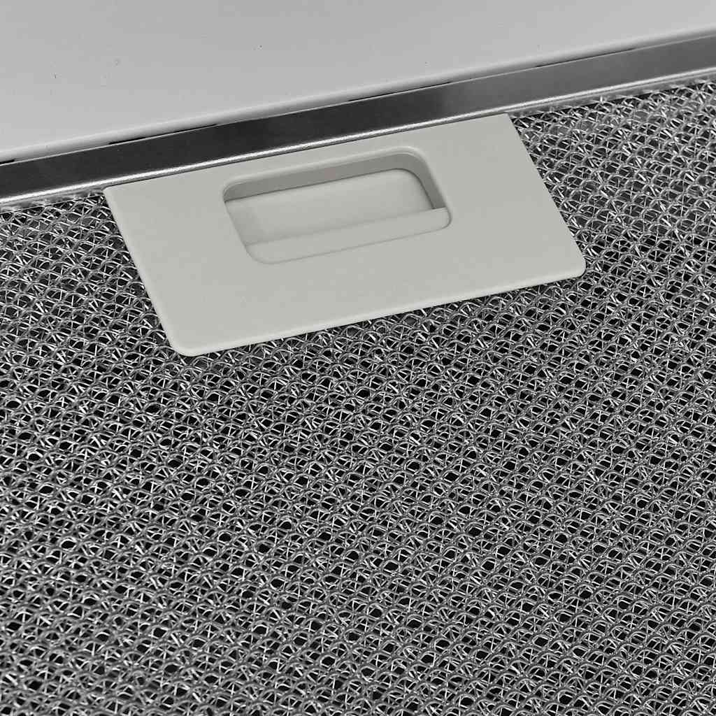 Væghængt emhætte 60 cm stål og hærdet glas hvid - number 8.