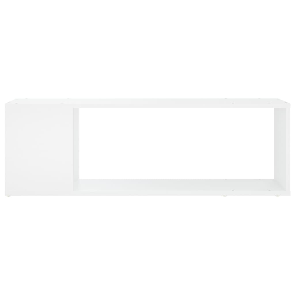 Tv-bord 100x24x32 cm konstruert tre - hvit, 1 - number 3.