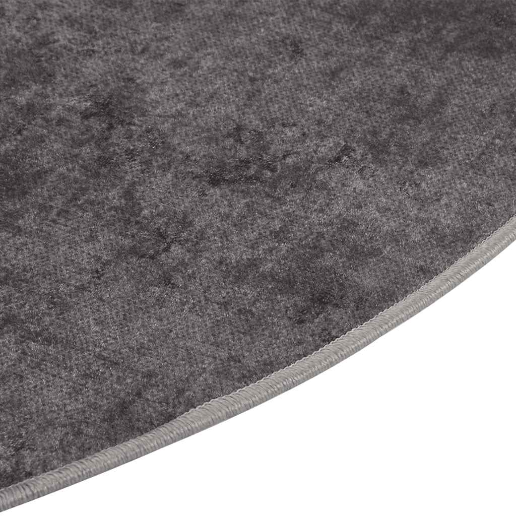Carpet φ120 non-slip and washable - grey, ø 120 cm - number 3.