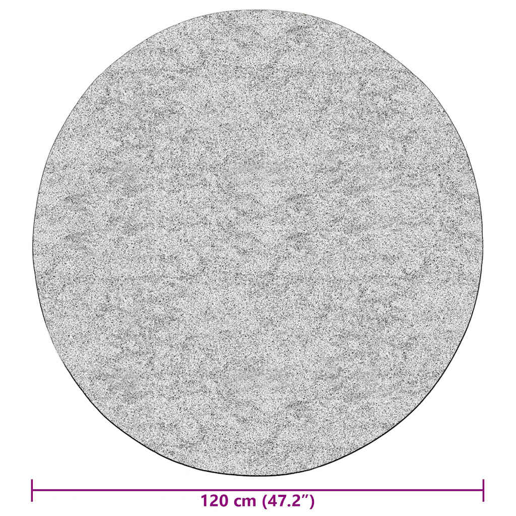 Carpet φ120 non-slip and washable - grey, ø 120 cm - number 5.