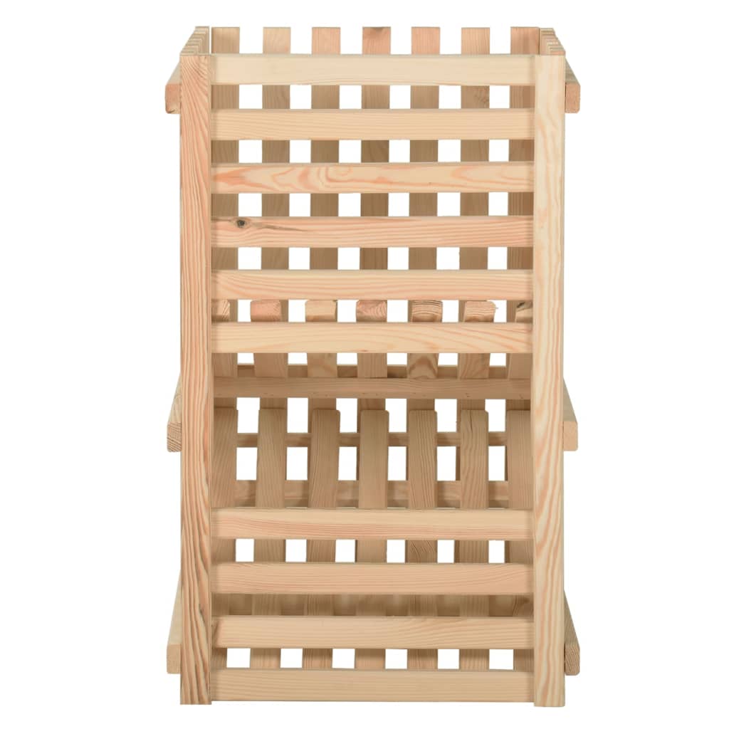 Kartoffelkasse 50x50x80 cm massivt fyrretræ - number 3.