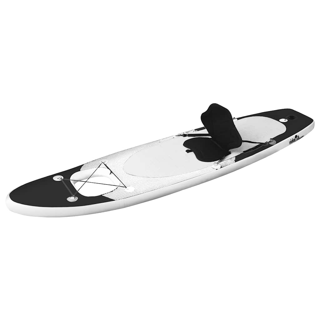 Oppusteligt paddleboardsæt 360x81x10 cm sort - number 2.