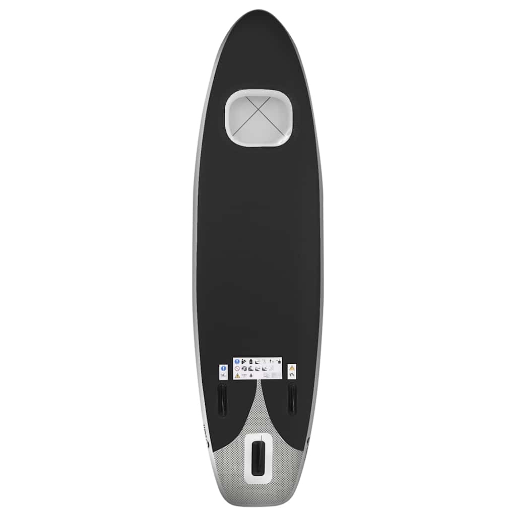 Oppusteligt paddleboardsæt 360x81x10 cm sort - number 4.