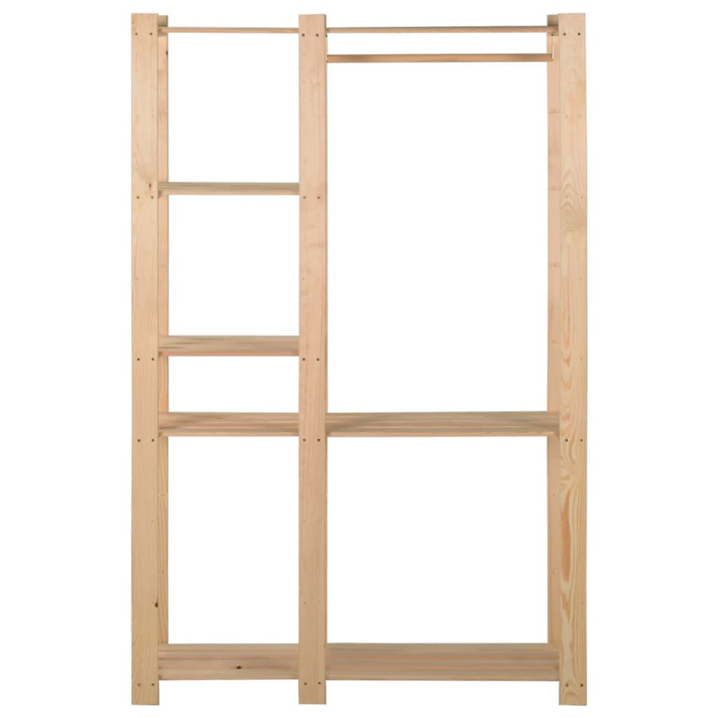 Clothes rack 100x38x170 cm solid pine - number 3.