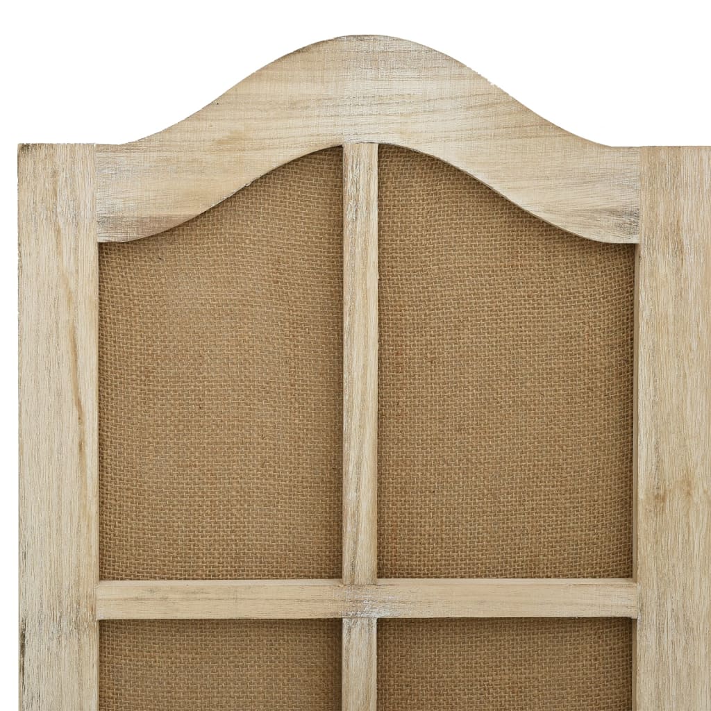 4-felts romdeler 140x165 cm stoff brun - number 5.