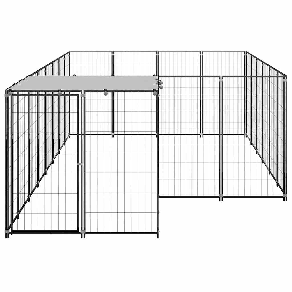 Enclos pour chien 8,47 m² acier - noir, 15,73 m², 1 - number 3.