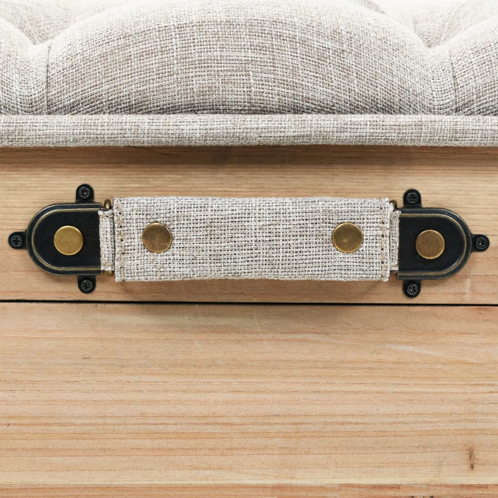 Opbevaringsbænk 110 cm massivt grantræ - number 9.