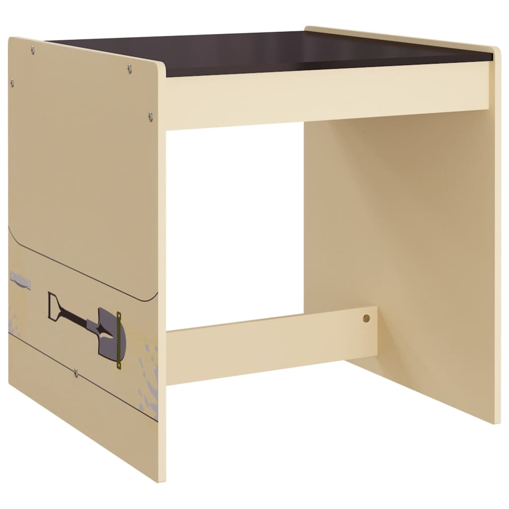 Bord- og stolesæt til børn 3 dele offroad bildesign mdf - number 7.