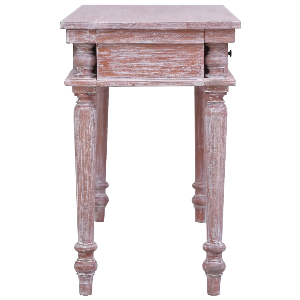 Biurko 115x50x78 cm lite drewno mahoniowe - number 4.