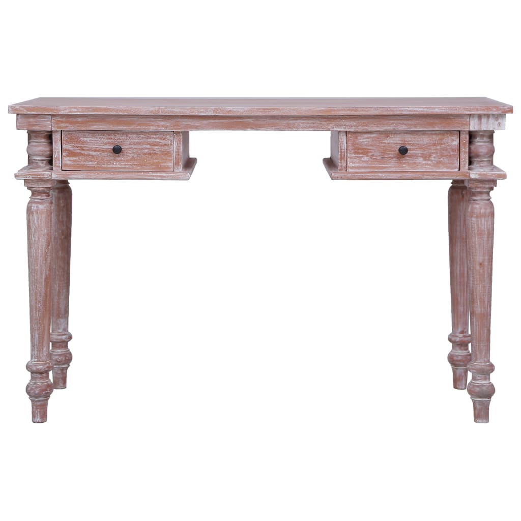 Biurko 115x50x78 cm lite drewno mahoniowe - number 3.