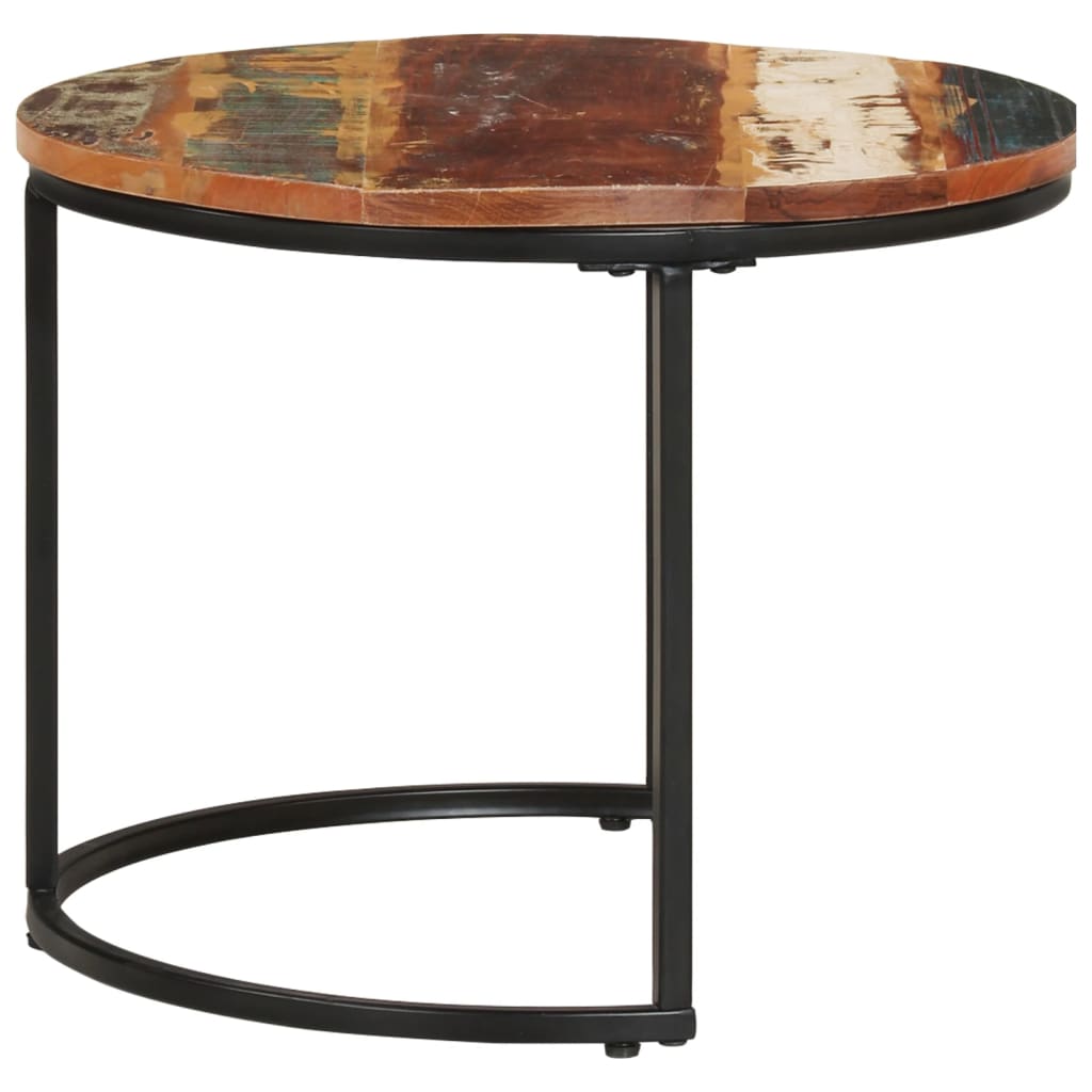 Depozitni stolovi 3 kom. čvrsto reciklirano drvo - number 3.