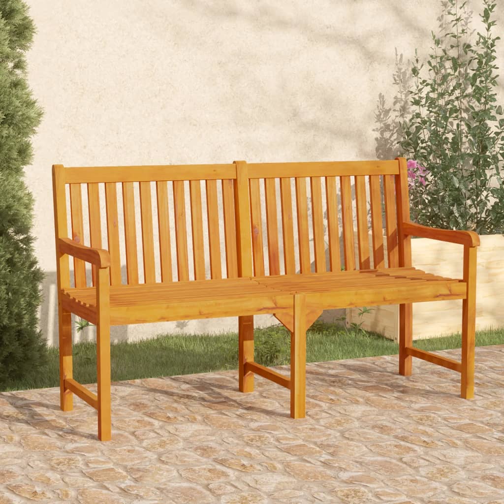 Havebænk 150 cm massivt akacietræ - number 1.