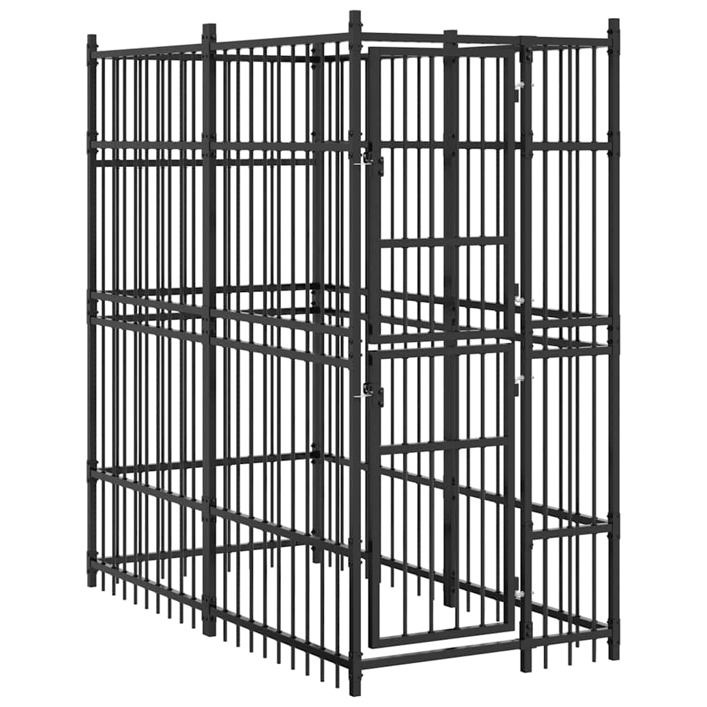 Cage pour chien d'extérieur 1,84 m² en acier - number 1.