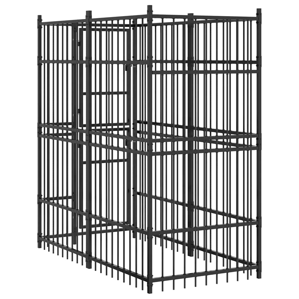 Cage pour chien d'extérieur 1,84 m² en acier - number 6.