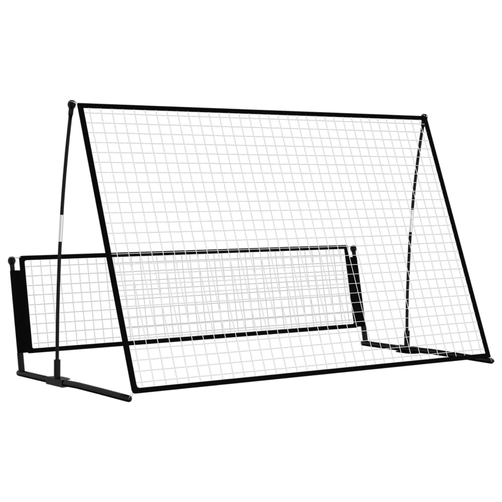 2-i-1 fodbold-rebounder 202x104x120 cm stål - number 5.