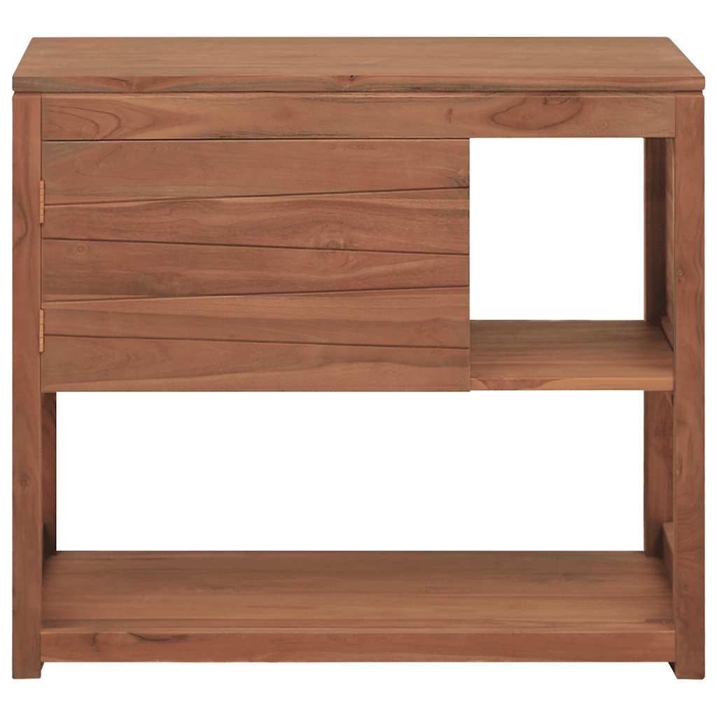 Badeværelsesskab 85x40x75 cm massivt teaktræ - number 3.