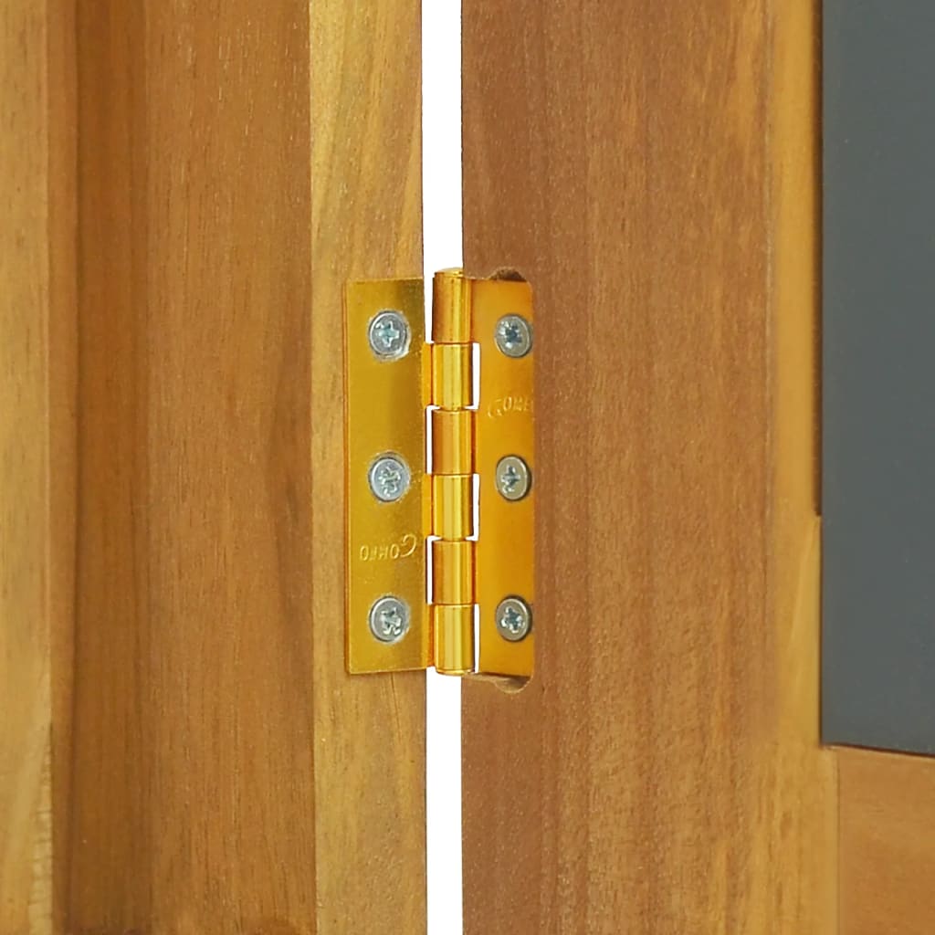 Speilskap 60x10x40 cm heltre teak - number 7.