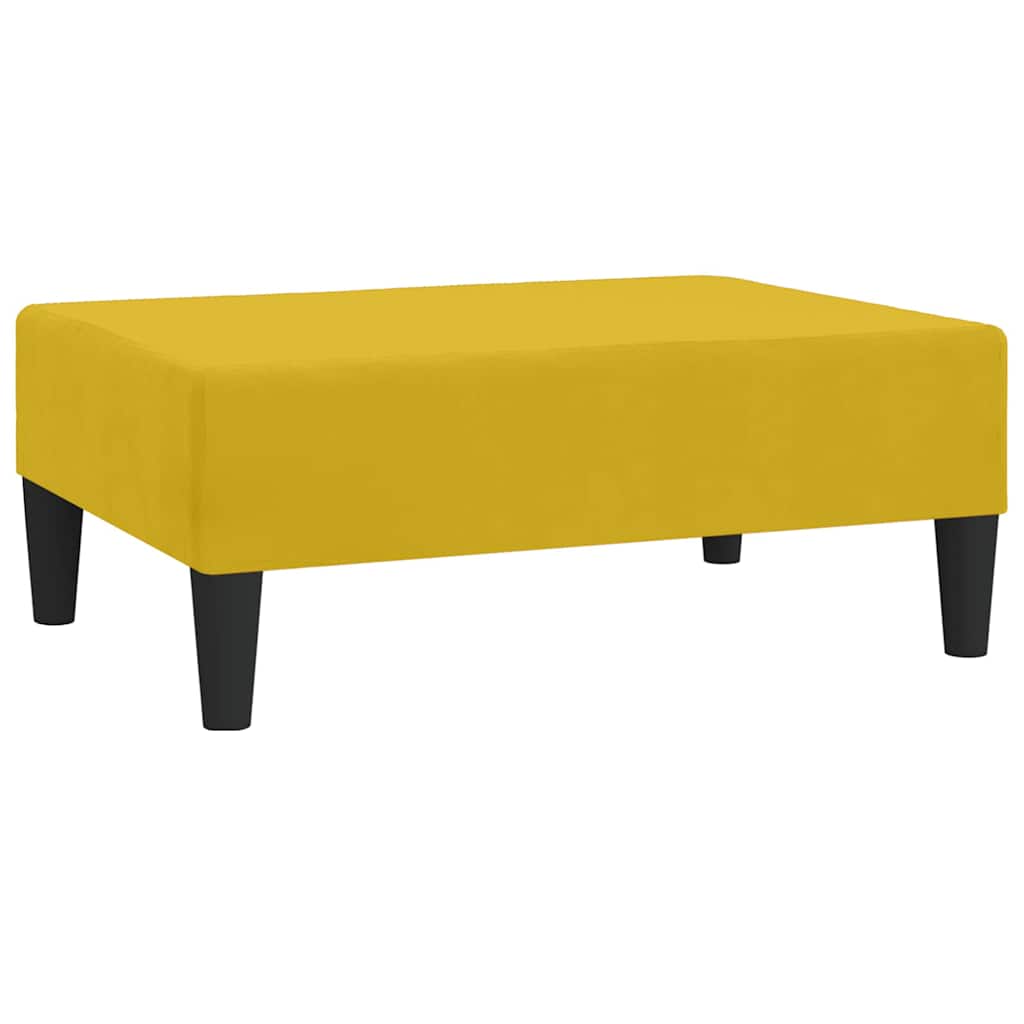 Fotskammel 78x56x32 cm fløyel - gul, 1 - number 2.