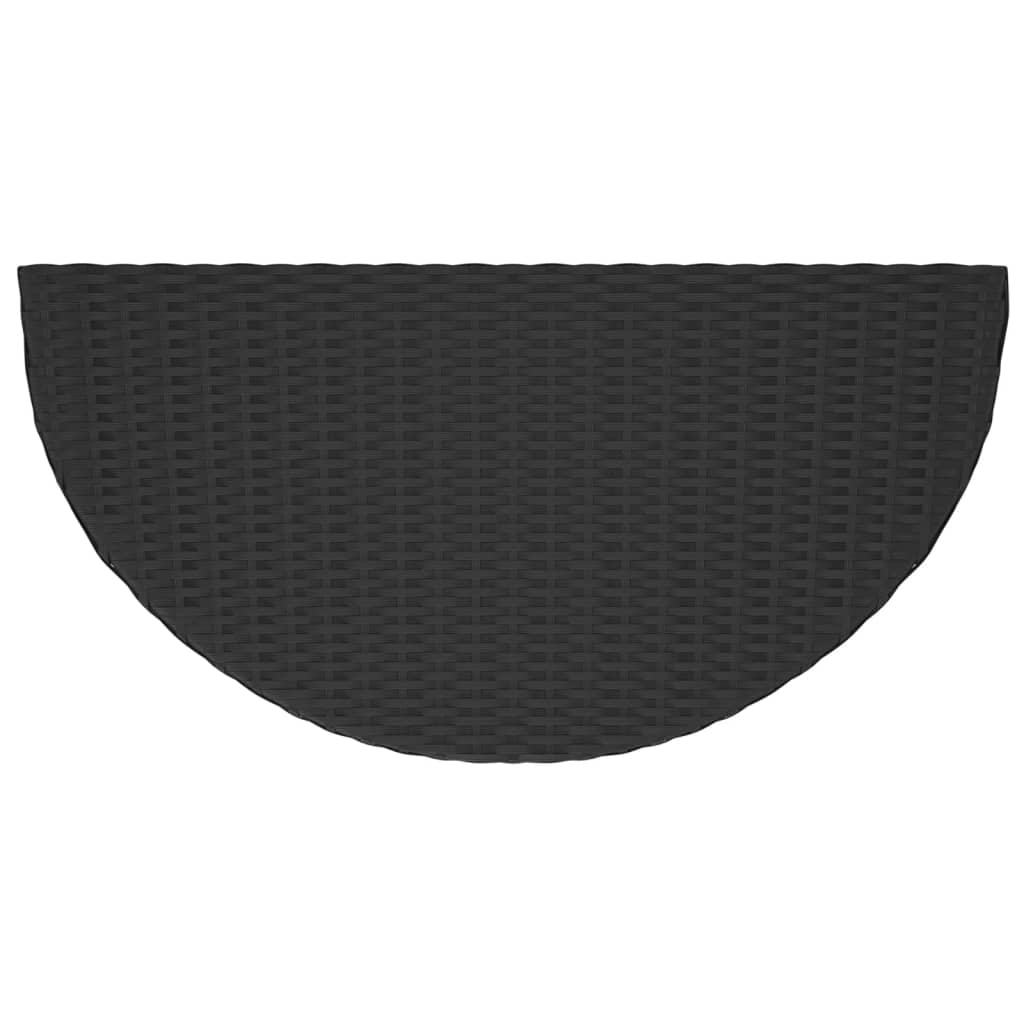 Havebord polyrattan - sort, 100 x 50 x 75 cm, 1 - number 6.