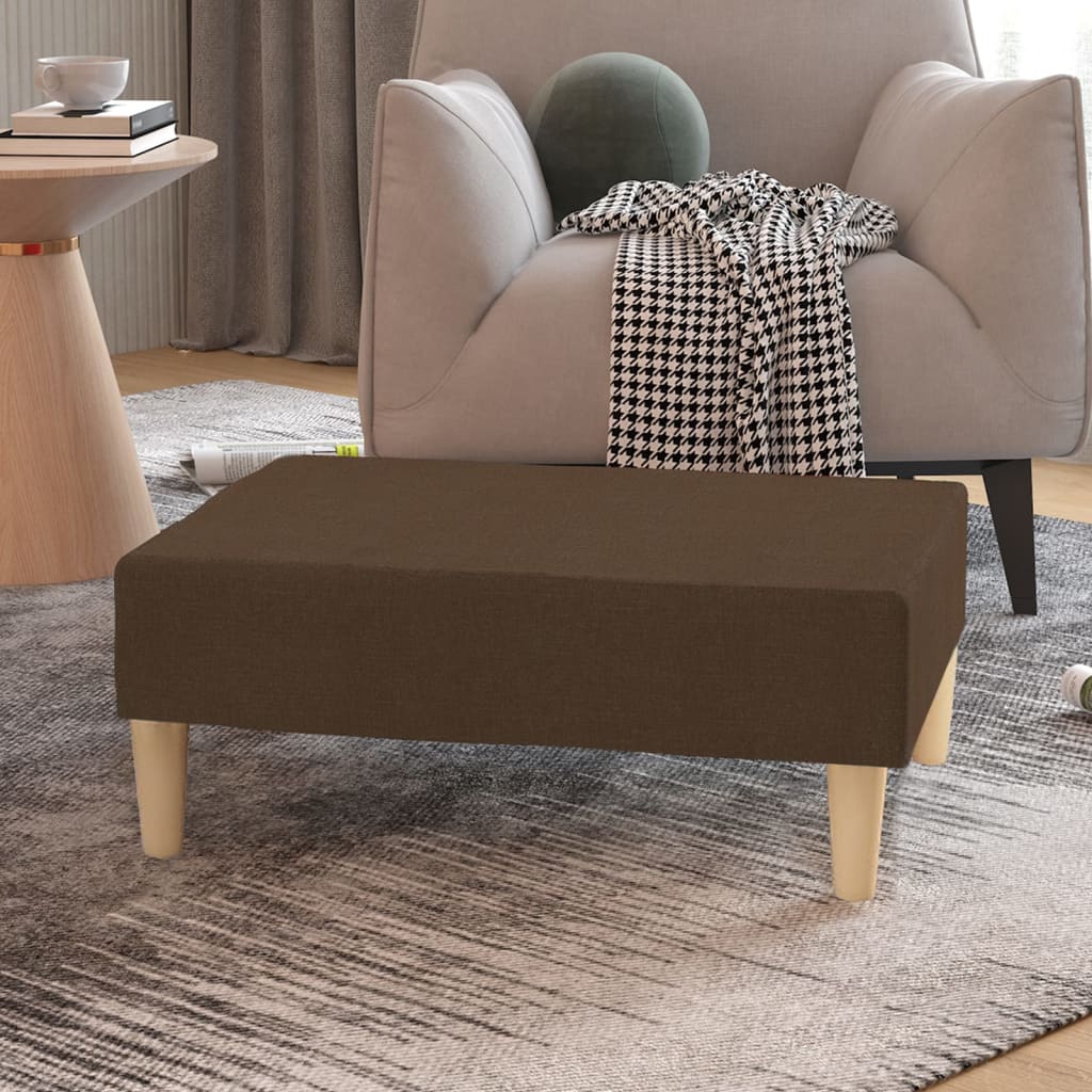 Fodskammel 78x56x32 cm stof - brun, 1 - number 1.