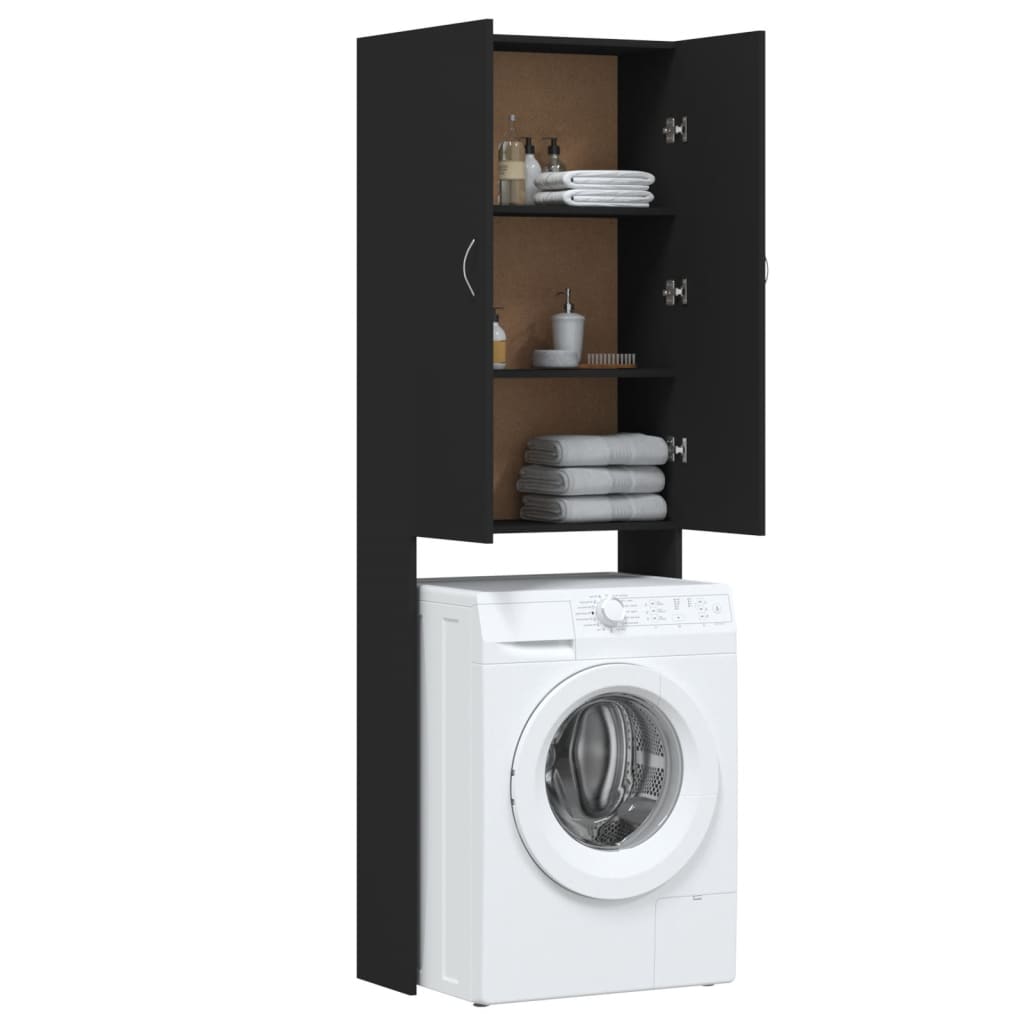 Washing machine cabinet 64x25.5x190 cm - black, 1 - number 6.