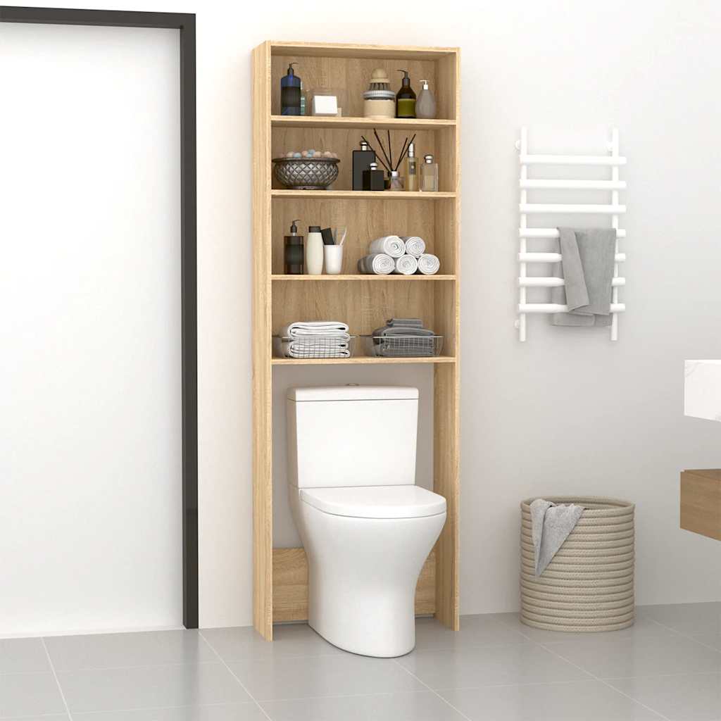 Washing machine cabinet 64x24x190 cm - sonoma -eg, 1 - number 3.