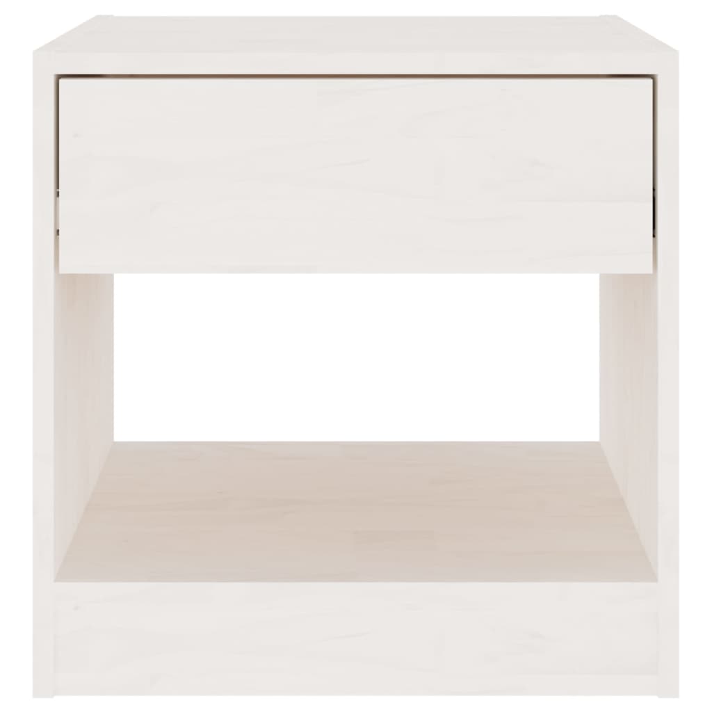 Comodini pz. 40x31x40 cm pino massello - bianco, 2 - number 6.