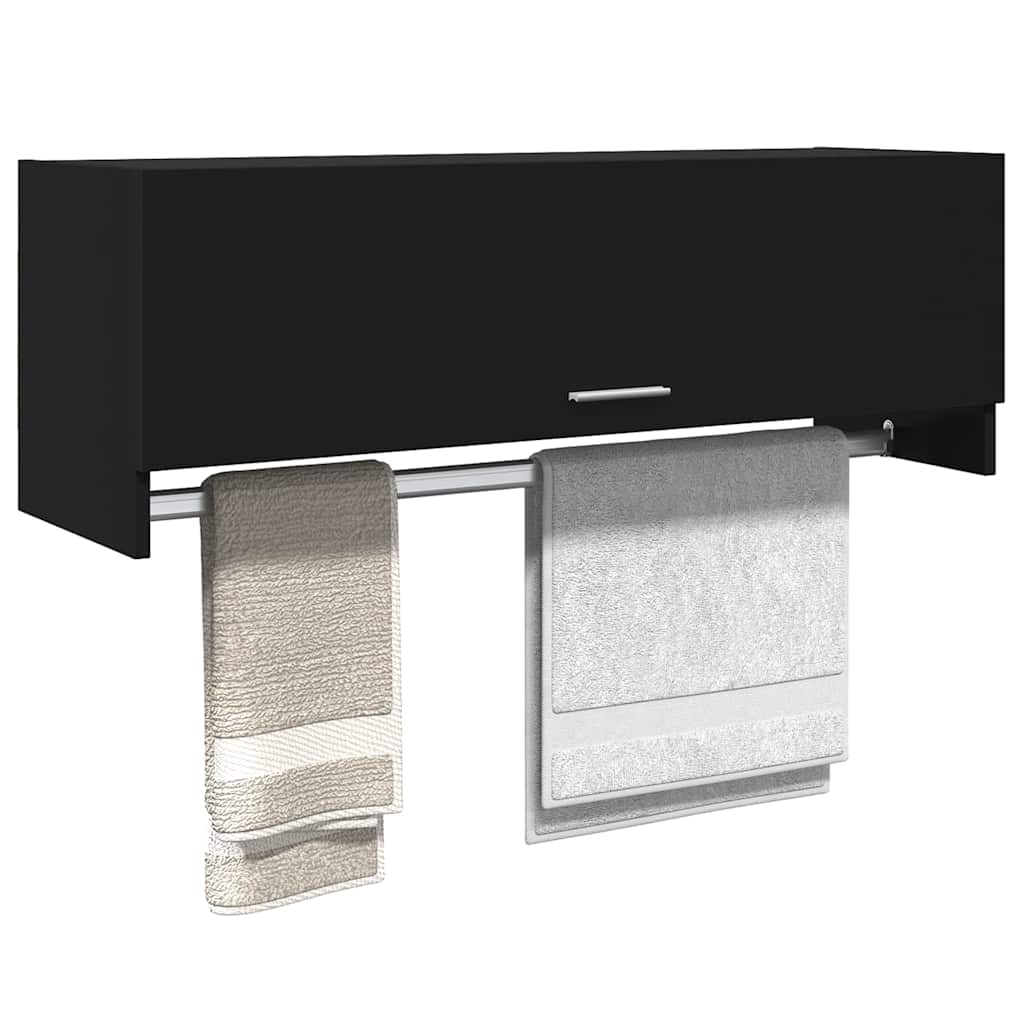 Ormar 100x32,5x35 cm konstruirano drvo - crni, 1 - number 3.