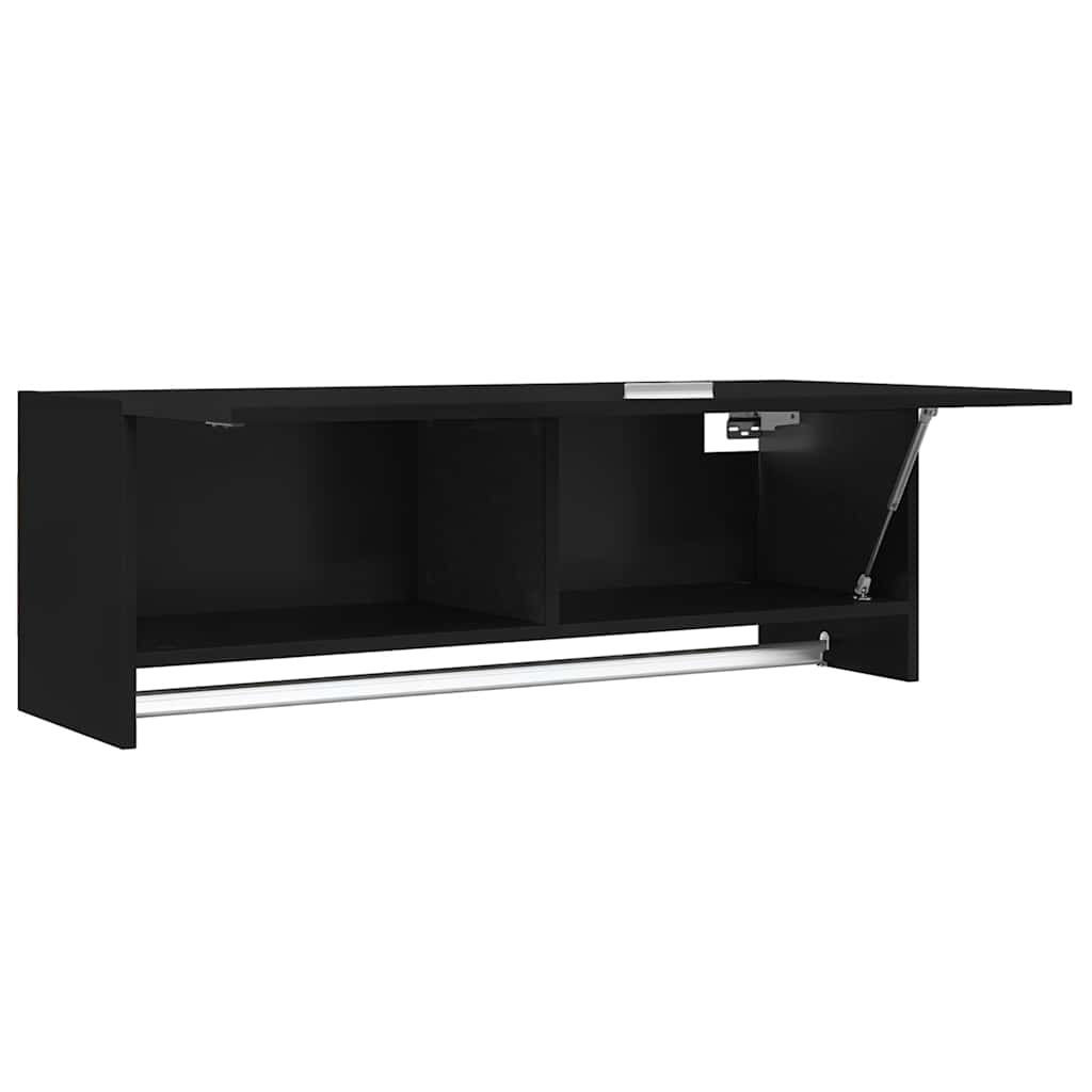 Ormar 100x32,5x35 cm konstruirano drvo - crni, 1 - number 4.