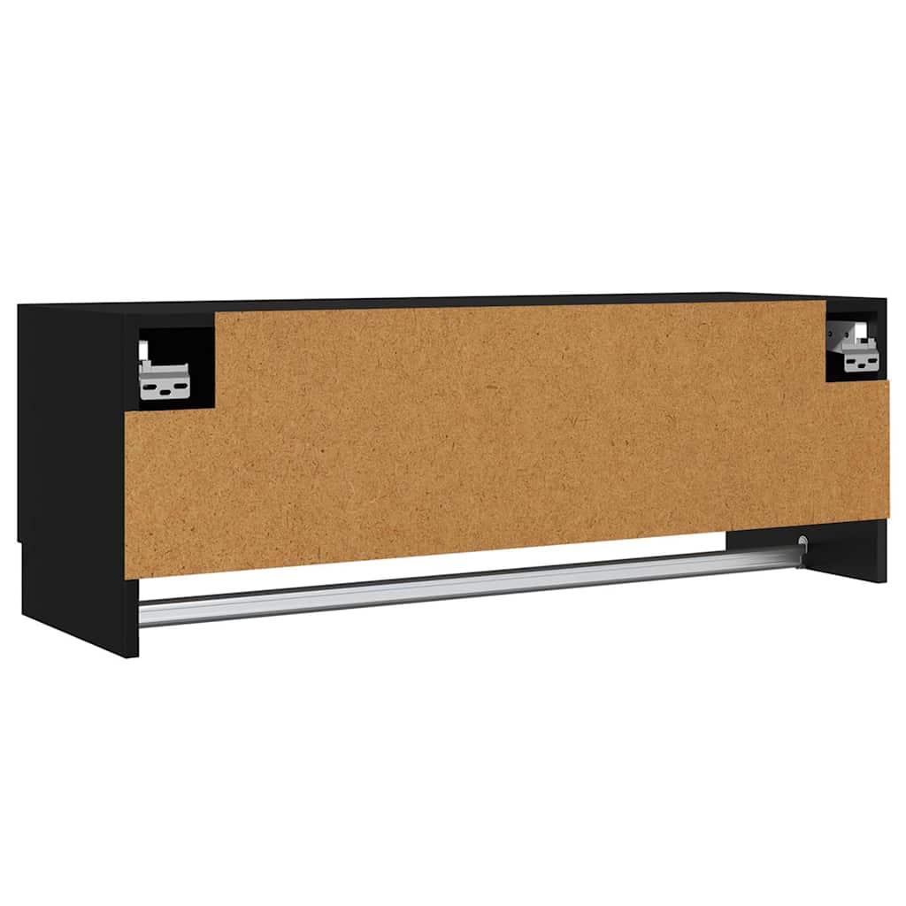 Ormar 100x32,5x35 cm konstruirano drvo - crni, 1 - number 7.