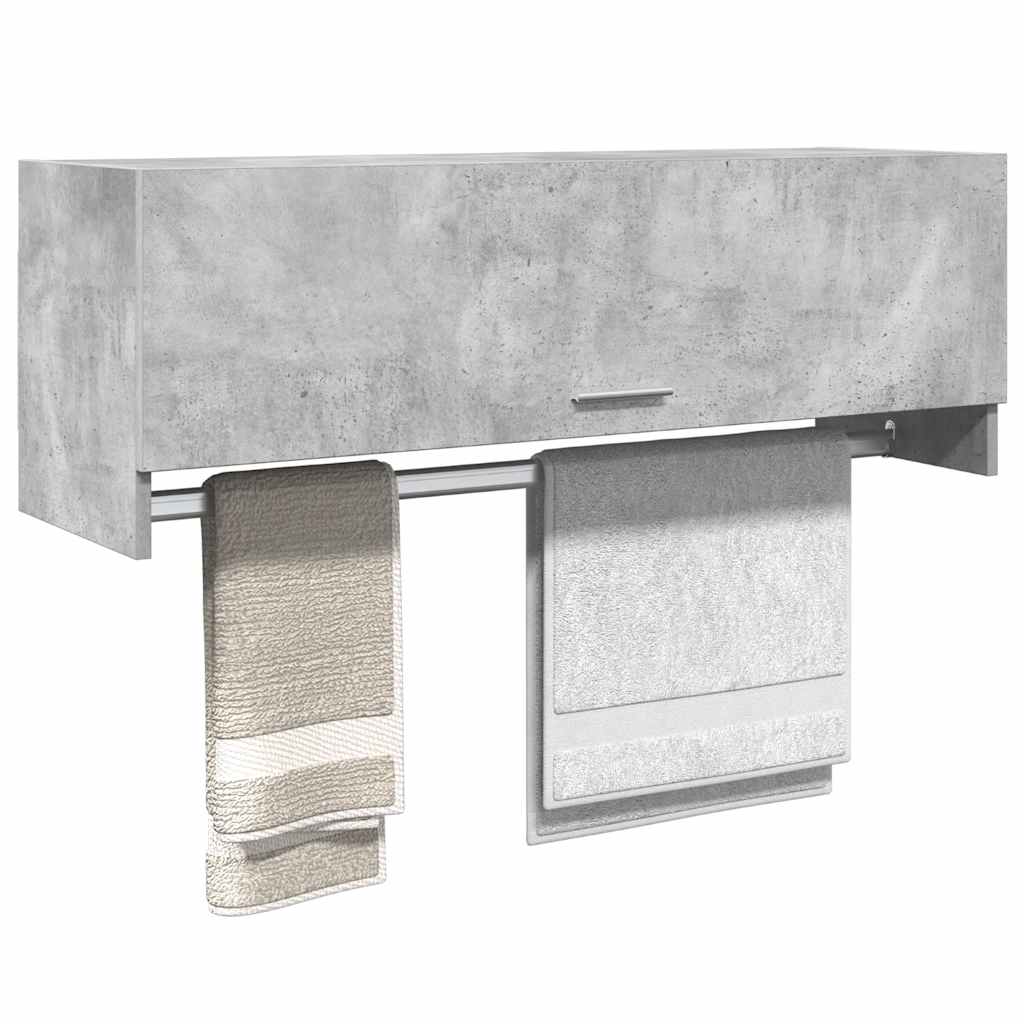 Ormar 100x32,5x35 cm konstruirano drvo - beton siva, 1 - number 3.