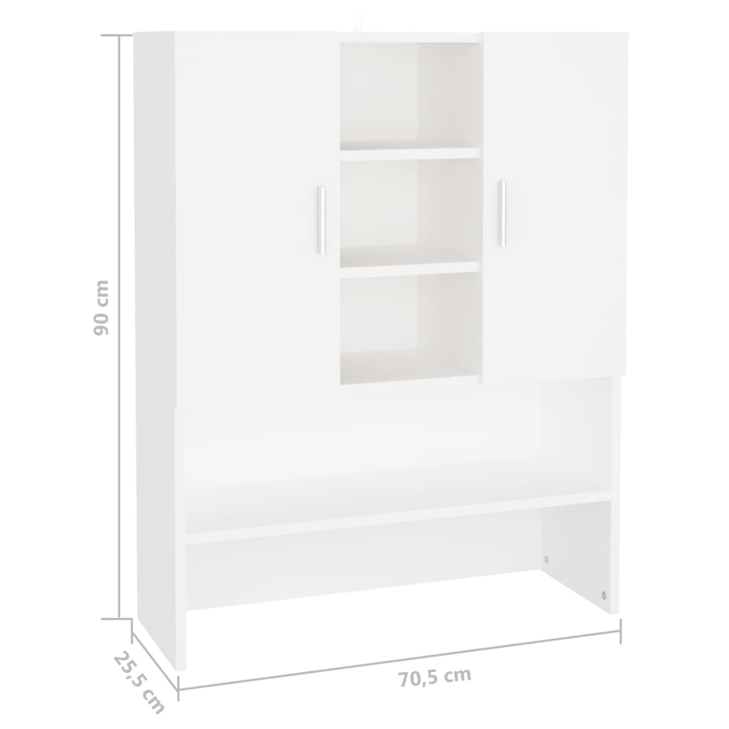 Bathroom cabinet 70.5x25.5x90 cm - white, 1 - number 8.