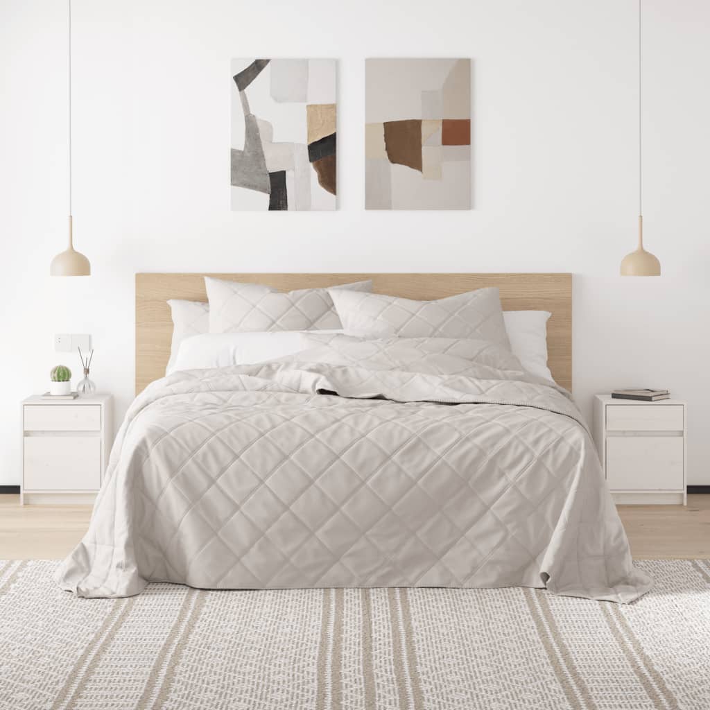 Sengeborde stk. 40x31x50 cm massivt fyrretræ - hvid, 2 - number 1.