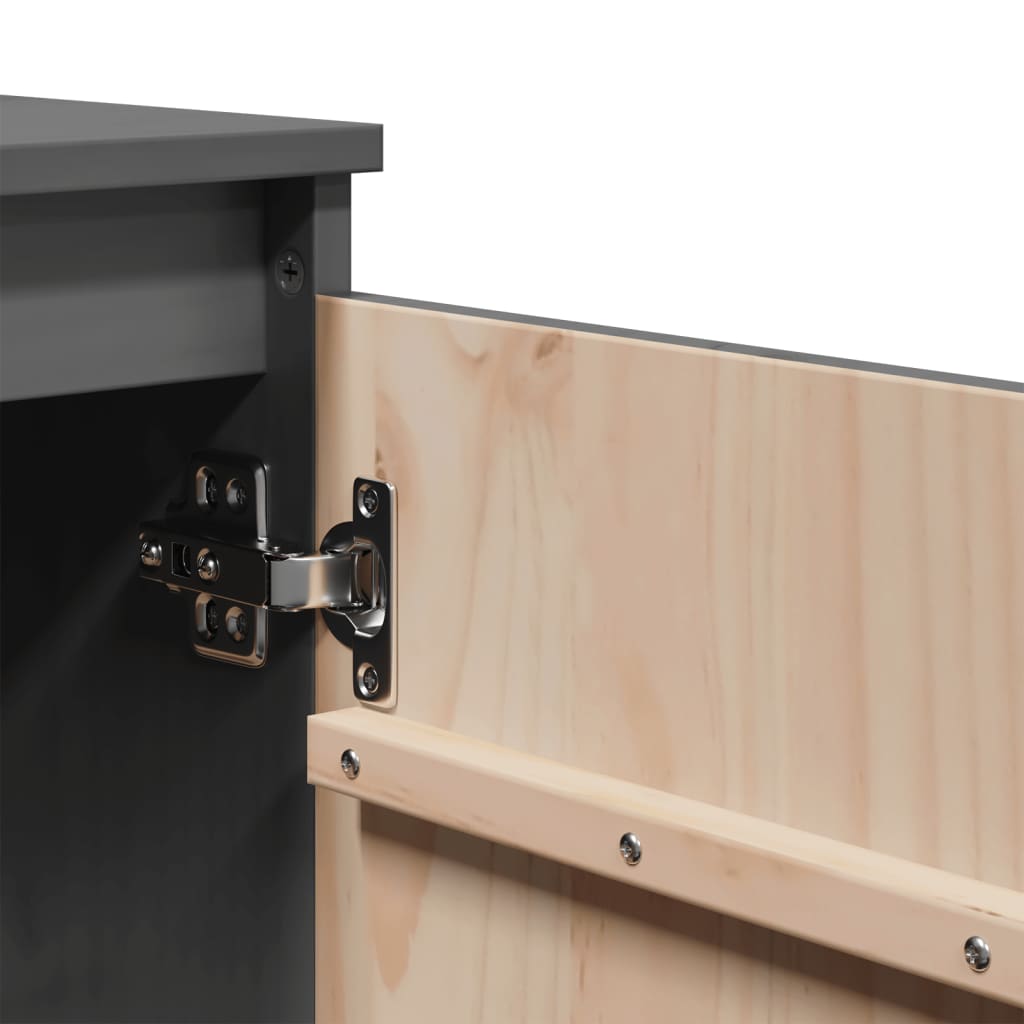 Ormarić 60x36x65 cm puni bor - sivi, 1 - number 9.