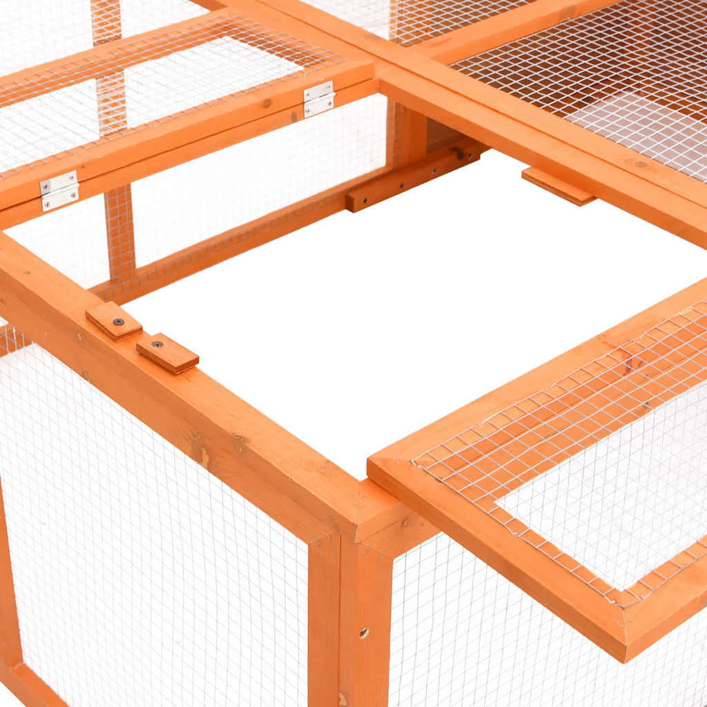 Cage pour animaux d'extérieur 150x100x50 cm bois d'épicéa massif - number 5.