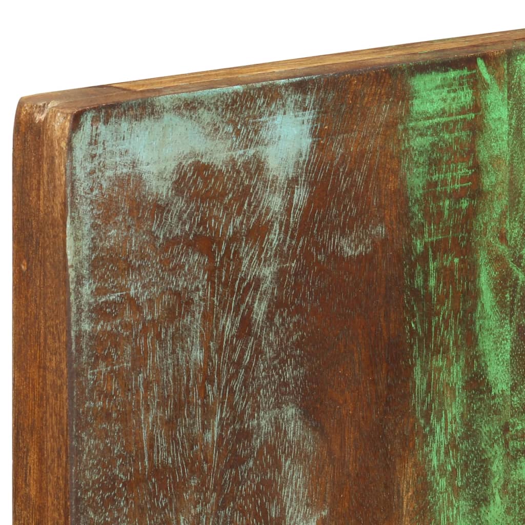 Væghængte knagerækker 2 stk. 36x3x110 cm massivt genbrugstræ - number 5.