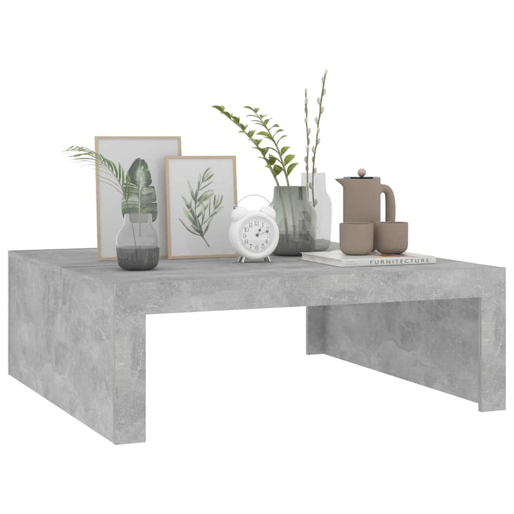 Coffee table 100x100x35 cm engineered wood - concrete grey, 1 - number 4.