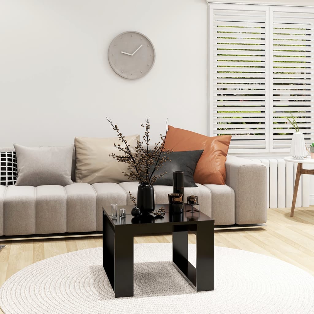 Stolik pomocniczy 50x50x35 cm drewno klejone - czarny, 1 - number 3.