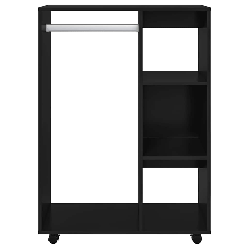 Ormar 80x40x110 cm konstruirano drvo - crni, 1 - number 3.