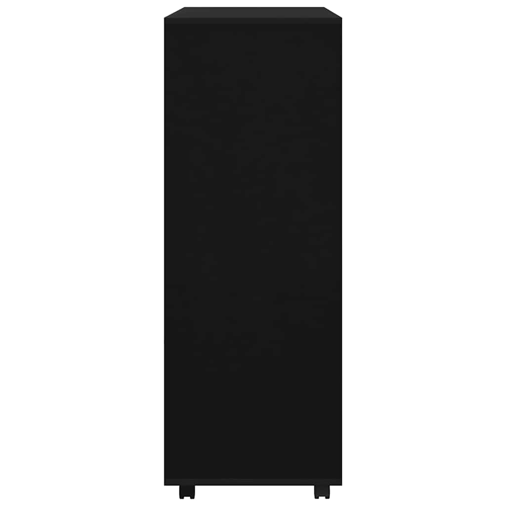 Ormar 80x40x110 cm konstruirano drvo - crni, 1 - number 4.